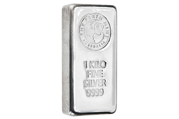1kg Perth Mint Silver Cast Bar