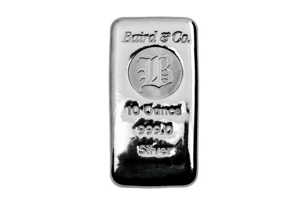 10oz Silver Baird & Co Cast Bar 