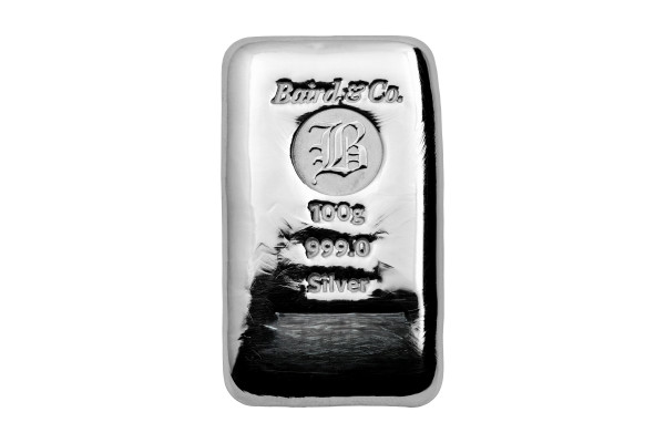 100g Silver Baird & Co Cast Bar 