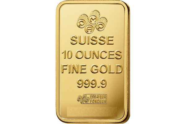 10oz Lady Fortuna Gold Minted Bar