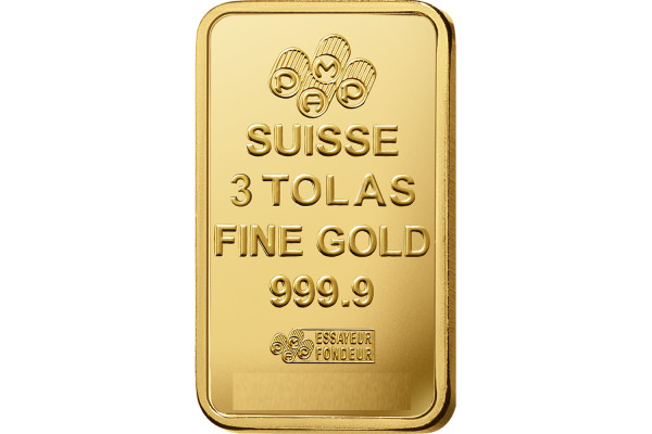 3 Tolas Lady Fortuna Gold Minted Bar