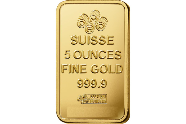 5oz Lady Fortuna Gold Minted Bar