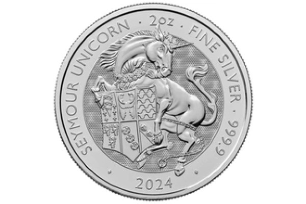 2024 Seymour Unicorn Silver Coin Tudor Beasts 2oz