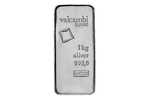 1kg Valcambi Suisse Silver Bar