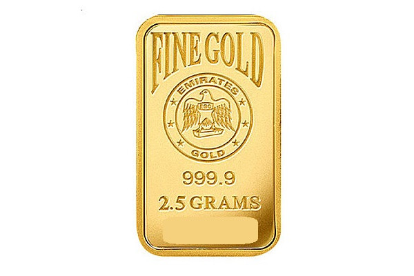 2.5g Gold Emirates Gold Bar