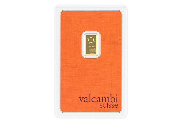 1g Valcambi Suisse Gold Bar