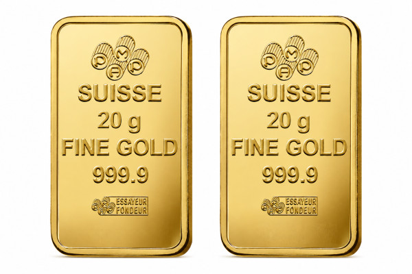 2x 20g Lady Fortuna Gold Minted Bar