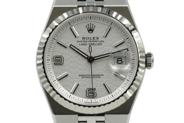 Rolex Land-Dweller 40 White Honeycomb Dial Ref.127334