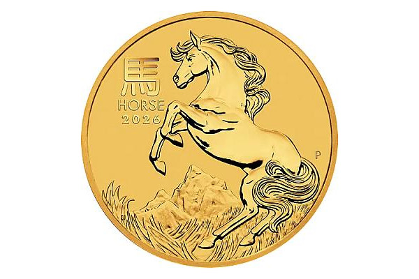 2oz Australian Lunar III Horse Gold Coin