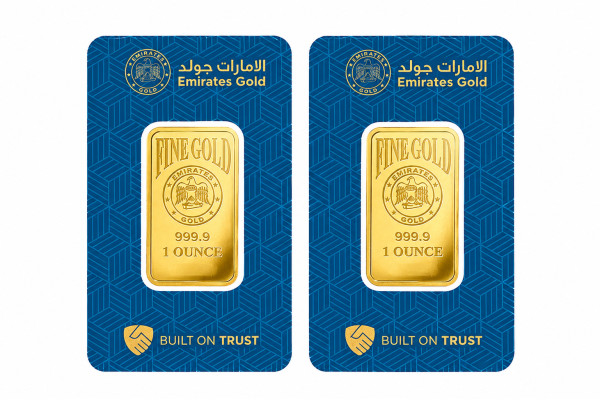 2x 1oz Gold Emirates Gold Bar