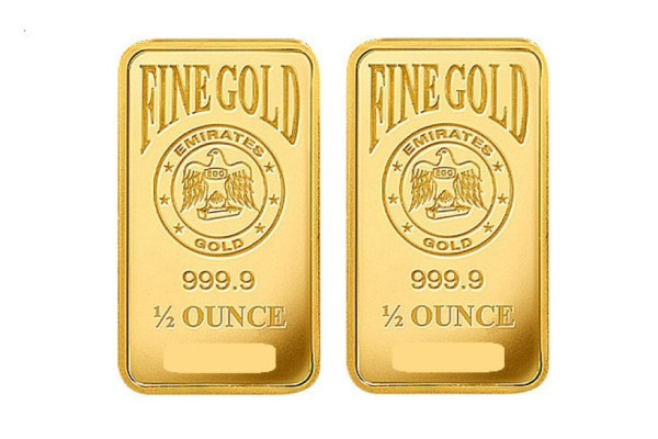 2x 1/2oz Gold Emirates Gold Bar