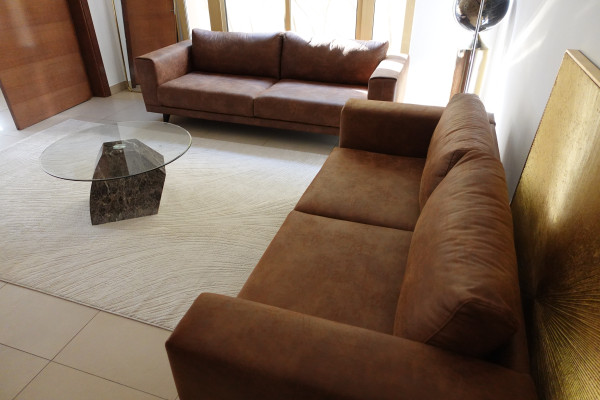 Matching Brown 3 Seater and 2.5 Seater Sofas