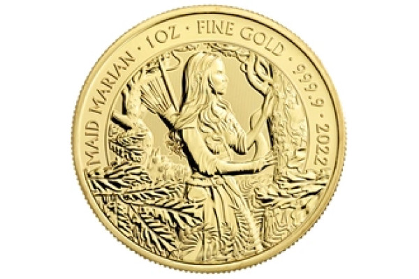 2022 Maid Marian Gold Coin Myths & Legends 1oz