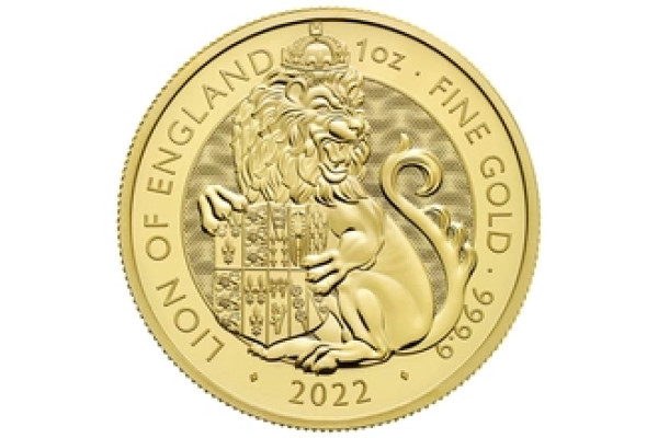 2022 Lion of England Gold Coin Tudor Beasts 1oz