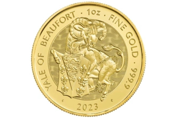 2023 Yale of Beaufort Gold Coin Tudor Beasts 1oz