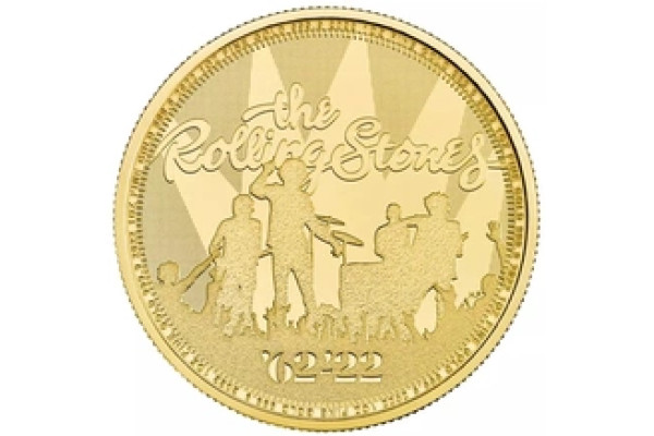 2022 1oz Rolling Stones Gold Coin Music Legends