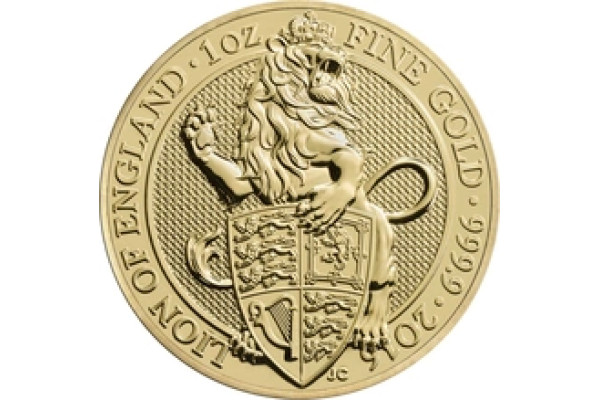 2016 1oz Lion of England Gold Coin Queen's Beasts
