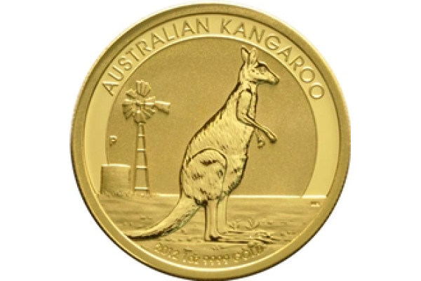 2012 Australian Kangaroo Gold Nugget Coin 1oz