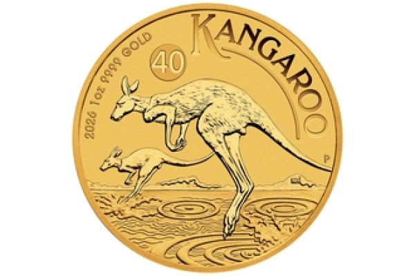2026 1oz Australian Kangaroo Gold Nugget Coin