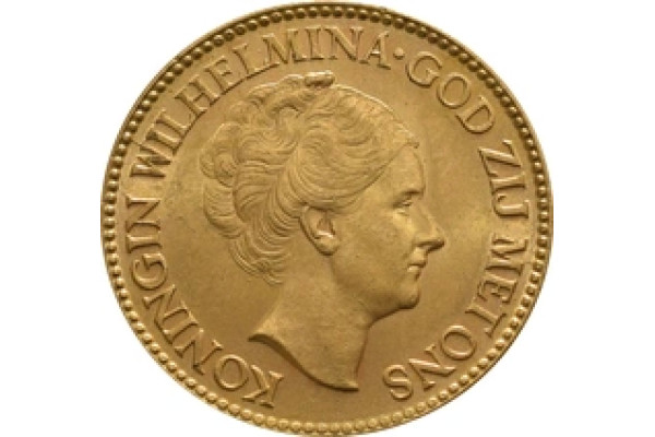 Dutch 10 Guilders Gold Coin