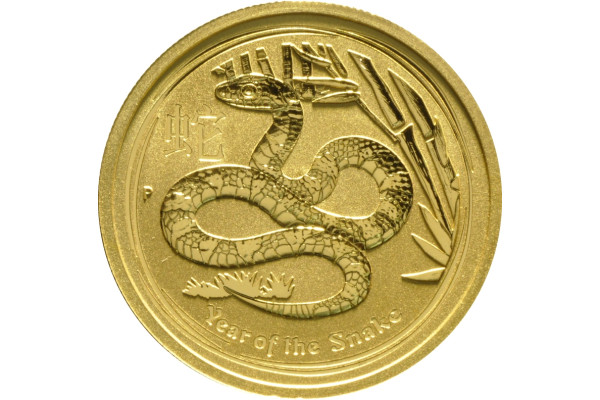 2013 Year of the Snake Gold Coin 1oz Perth Mint Australian Lunar Series