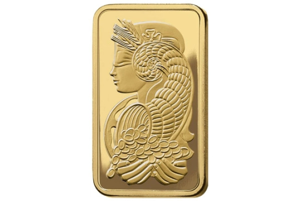 5oz Gold Bar Lady Fortuna Minted PAMP