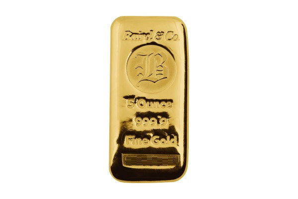 5oz Gold Baird & Co Bar Cast 999.9