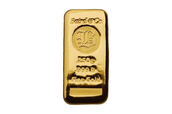 250g Gold Baird & Co Bar Cast 999.9