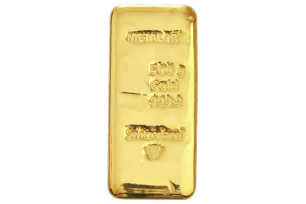 500g Gold Bar Metalor