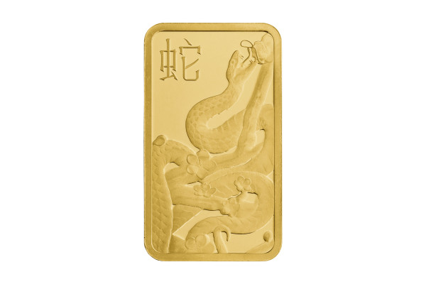 20g Gold Baird & Co Minted Bar Lunar Snake 999.9