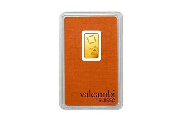 2.5g Valcambi Suisse Gold Bar
